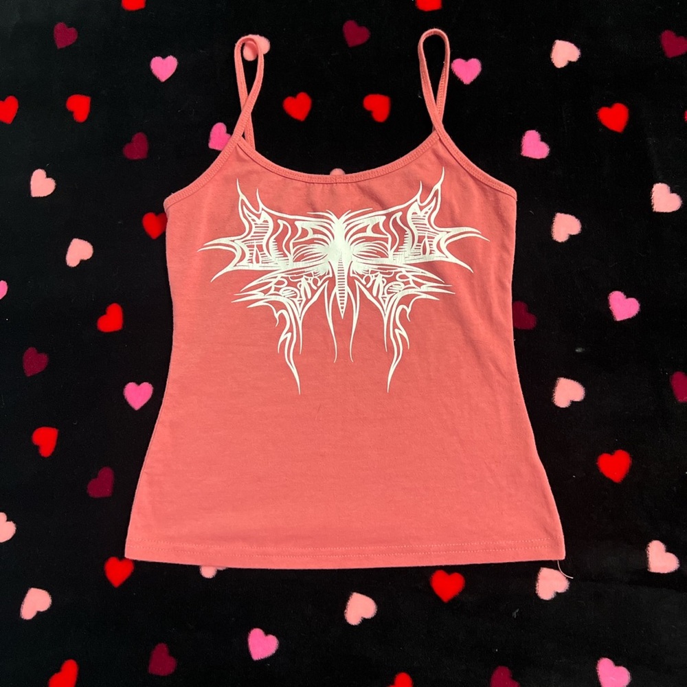pink y2k cami